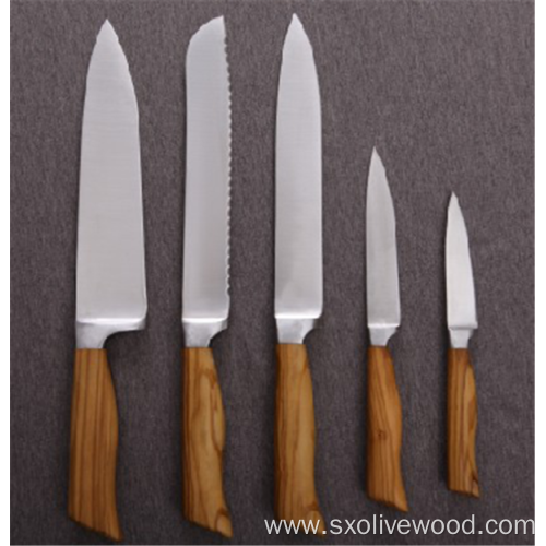 Olive Wood Handle Cutlery Set Of 6